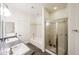 Clean bathroom features dual sinks, wooden cabinetry, large mirror, and walk-in shower at 14250 W Wigwam Blvd # 2822, Litchfield Park, AZ 85340