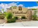 Villa Real Condominium Homes sign with the address on a sunny day. Community with landscaped grounds at 2134 E Broadway Rd # 2033, Tempe, AZ 85282