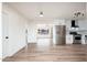 Open-concept featuring a stainless steel refrigerator and new appliances in an updated kitchen at 2227 W Paradise Dr, Phoenix, AZ 85029