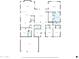 Detailed floor plan featuring multiple bedrooms, living area, and a large garage at 30696 N 130Th Ln, Peoria, AZ 85383