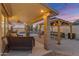 Spacious patio with seating area and gazebo at 3523 W Shannon St, Chandler, AZ 85226