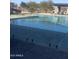 Resort-style swimming pool with glass fencing at 39190 N Kaden Ln, San Tan Valley, AZ 85140