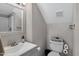 Small bathroom with toilet, sink and decorative accents at 625 S Westwood -- # 102, Mesa, AZ 85210