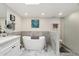 Bathroom with a freestanding bathtub and walk-in shower at 7359 E Valley View Rd, Scottsdale, AZ 85250