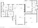 Detailed floor plan showcasing the layout of the home with bedroom, living, and garage dimensions at 7860 E Davenport Dr, Scottsdale, AZ 85260