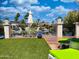 Waterfront backyard features patio area with outdoor seating to enjoy the views and waterfront breezes at 10120 E Topaz Dr, Scottsdale, AZ 85258