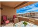 Patio with seating, table and view of the community at 16013 S Desert Foothills Pkwy # 2095, Phoenix, AZ 85048