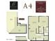 Condo floor plan showing a one bedroom, one bath loft at 1701 E Colter St # 421, Phoenix, AZ 85016