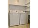 Stackable washer and dryer in a well-lit laundry room at 1701 E Colter St # 421, Phoenix, AZ 85016