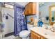 Clean bathroom with shower/tub combo and vanity at 1841 E Augusta Ave, Chandler, AZ 85249