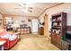 Living room with comfy seating and built-in shelving at 1841 E Augusta Ave, Chandler, AZ 85249