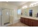 Elegant bathroom with double vanity and large shower at 20508 W Carlton Mnr Mnr, Buckeye, AZ 85396