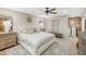 Bright and airy main bedroom with a king-size bed and stylish decor at 2111 W Mulberry Dr, Phoenix, AZ 85015