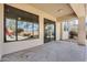 Covered patio overlooking a refreshing pool and spa at 22432 N 48Th St, Phoenix, AZ 85054