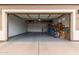 Garage with open door, storage racks and bicycle at 2702 S Joplin --, Mesa, AZ 85209