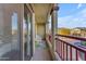 Private balcony with seating, offering views of community at 2725 E Mine Creek Rd # 2054, Phoenix, AZ 85024