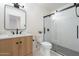 Clean bathroom, featuring a walk-in shower at 4316 N Parkway Ave, Scottsdale, AZ 85251