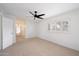 Bright bedroom featuring carpet and ceiling fan at 4316 N Parkway Ave, Scottsdale, AZ 85251