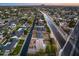 Aerial view showcasing home's location and neighborhood near canal and road at 4501 E Calle Redonda --, Phoenix, AZ 85018