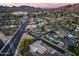 Aerial view showing a house's location in a desirable neighborhood near a canal at 4501 E Calle Redonda --, Phoenix, AZ 85018