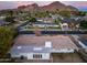 Aerial view of the house, showing the backyard and surrounding neighborhood at 4501 E Calle Redonda --, Phoenix, AZ 85018