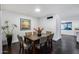 Dining area with a wood table and six chairs at 4501 E Calle Redonda --, Phoenix, AZ 85018