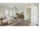 Inviting main bedroom with a ceiling fan, ensuite bath, and private access to the outside at 5344 E Catalina Ave, Mesa, AZ 85206