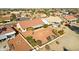 Aerial view of a single-story home with a backyard and desert landscaping at 13917 W Pavillion Dr, Sun City West, AZ 85375