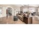 Spacious living room with a large tiled floor and cozy seating at 19127 E Wiki Way, Rio Verde, AZ 85263