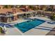 Resort-style pool with swim-up bar and patio at 19127 E Wiki Way, Rio Verde, AZ 85263