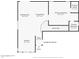 Floor plan of the first floor with a kitchen, dining room, living room, and main bedroom at 235 N 22Nd Pl # 565, Mesa, AZ 85213