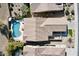 Aerial view of house, pool, and surrounding area at 28107 N 123Rd Ln, Peoria, AZ 85383