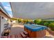 Relaxing backyard with hot tub and shade sail at 3125 W Waltann Ln, Phoenix, AZ 85053