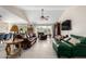 Bright living room featuring hardwood floors and comfortable seating at 3125 W Waltann Ln, Phoenix, AZ 85053