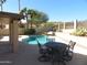 Enjoy a refreshing dip in the pool, then relax on the patio furniture at 3626 E Thunderhill Pl, Phoenix, AZ 85044