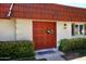 Inviting front entrance with decorative double doors and landscaping at 3928 N Granite Reef Rd, Scottsdale, AZ 85251