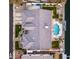 Luxury home with pool and spacious backyard, seen from above at 5635 W Melinda Ln, Glendale, AZ 85308