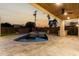 Outdoor pool and patio area with an outdoor bar, seen during an evening sunset at 6331 E Earll Dr, Scottsdale, AZ 85251