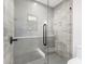 Glass enclosed shower features modern fixtures and tile at 6331 E Earll Dr, Scottsdale, AZ 85251