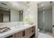 Modern bathroom with a walk-in shower and a floating vanity at 7153 E Ironwood Dr, Paradise Valley, AZ 85253