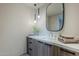 Modern bathroom with sleek vanity and large mirror at 7153 E Ironwood Dr, Paradise Valley, AZ 85253