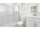 Clean bathroom with a walk-in shower and modern vanity at 7511 S 75Th Dr, Laveen, AZ 85339