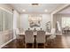 Elegant dining room featuring a statement light fixture at 7815 W Cinder Brook Way, Florence, AZ 85132