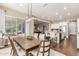 Open dining room with views into the kitchen at 7815 W Cinder Brook Way, Florence, AZ 85132