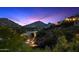 Night view of home and landscape at 8150 N 47Th St, Paradise Valley, AZ 85253