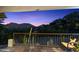 Relaxing balcony with scenic mountain views at sunset at 8150 N 47Th St, Paradise Valley, AZ 85253