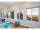 Bright exercise room with mountain views and hardwood floors at 8150 N 47Th St, Paradise Valley, AZ 85253