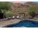 Scenic pool and spa with mountain views at 8150 N 47Th St, Paradise Valley, AZ 85253