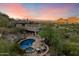 Stunning kidney shaped pool and spa with mountain views at 8150 N 47Th St, Paradise Valley, AZ 85253