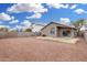 House backyard view, gravel and patio at 8732 W Granada Rd, Phoenix, AZ 85037